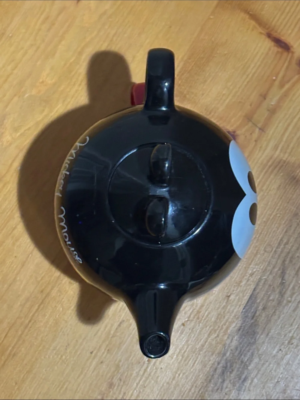 Mickey Mouse Black and Red Teapot and Cup Set